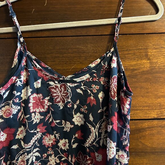 American Rag Cie Floral & Paisley Print Slip Dress - Ruffle Hem - Size M - Picture 7 of 10